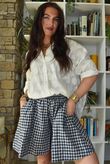 Nonni Gingham City Short Navy